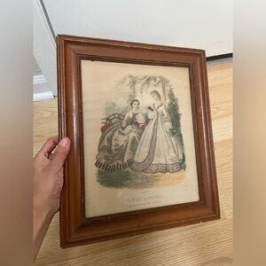 Antique  Framed La Mode Illustrée Print